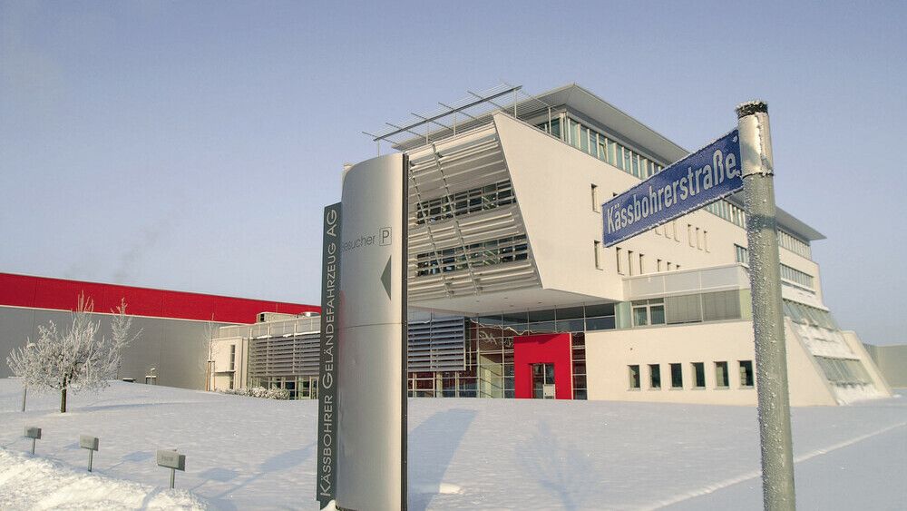 Der neue Unternehmensstandort der Kässbohrer Geländefahrzeug AG in Laupheim