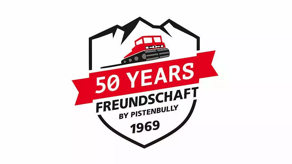 The logo: 50 years of friendship by PistenBully, 1969
