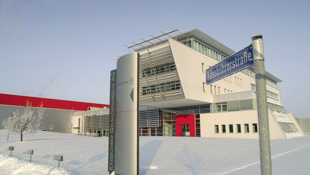 Der neue Unternehmensstandort der Kässbohrer Geländefahrzeug AG in Laupheim