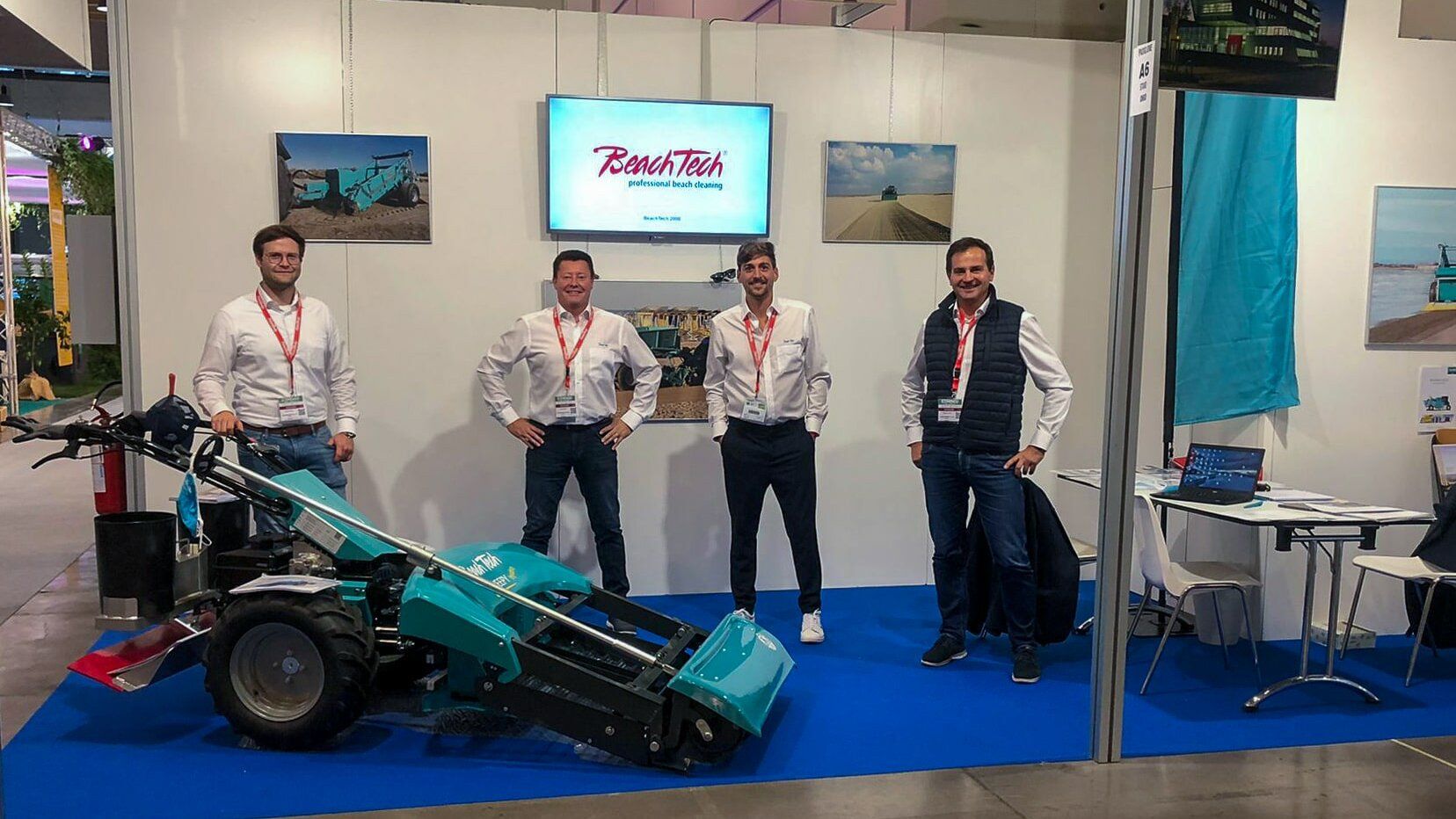 BeachTech Team ist vor Ort auf dem Messestand der Ecomondo in Rimini