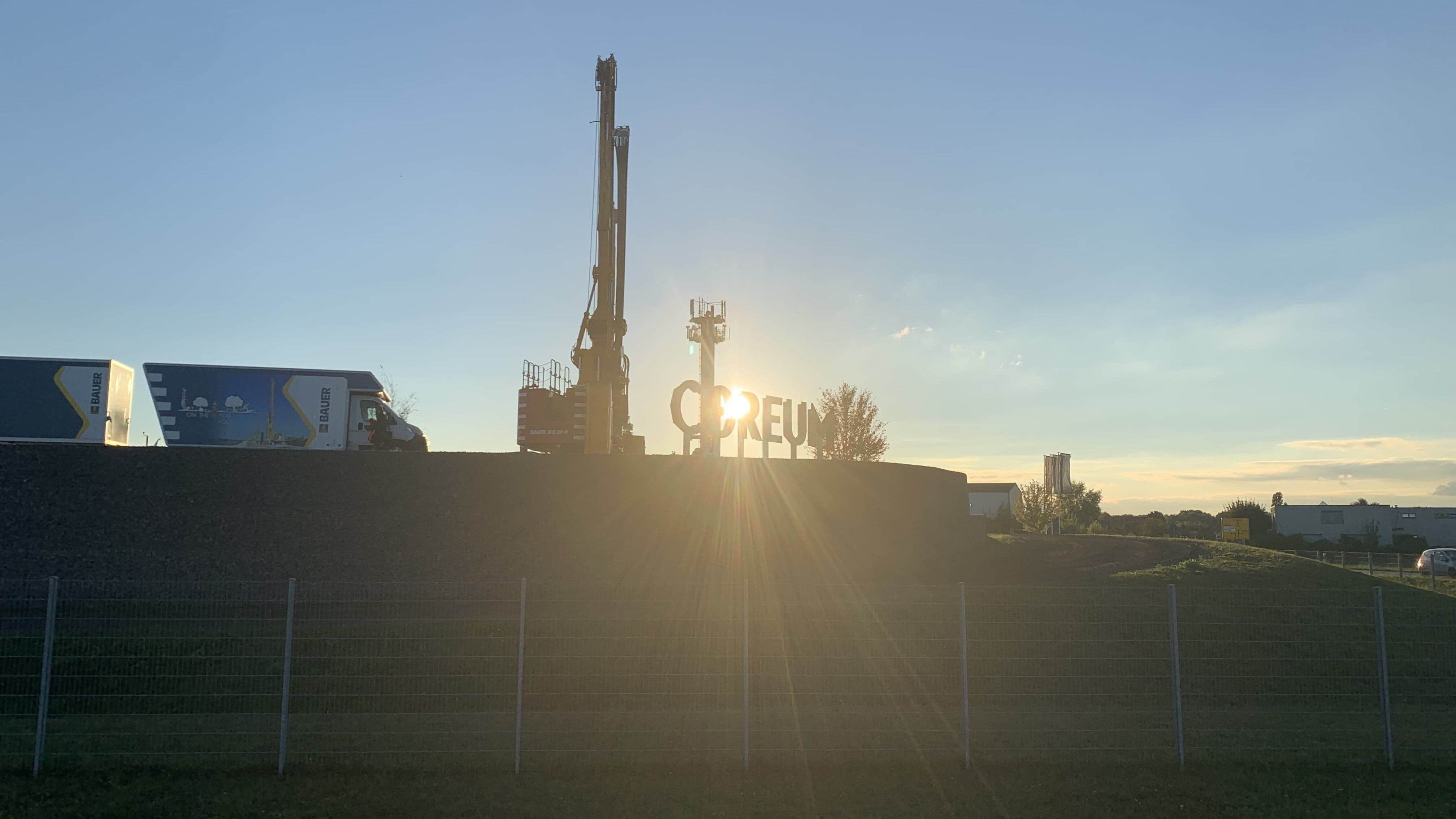 Das Ausstellungsgelände der Coreum in Stockstadt. Das Ausstellungsgelände der Coreum in Stockstadt.