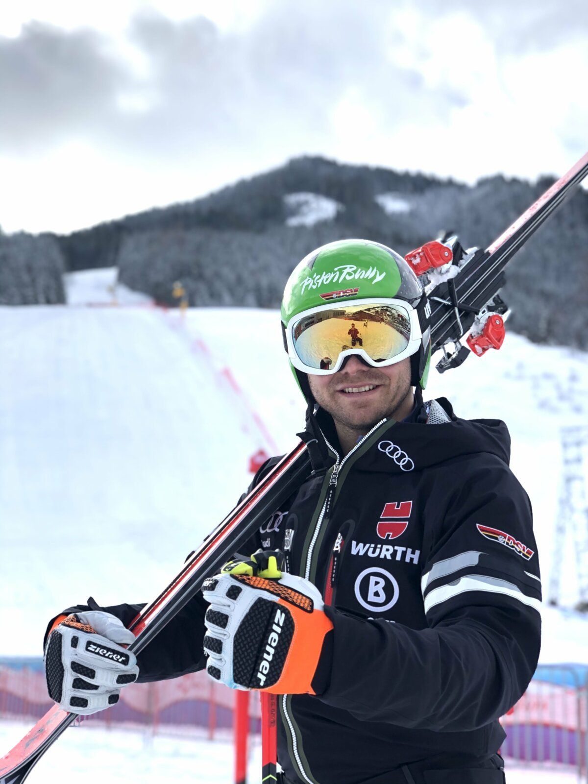 Kässbohrer PistenBully Sponsoring: Andreas Sander, Ski Alpin Deutschland