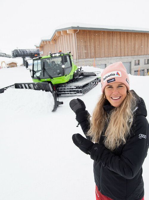 Patrocinio de Kässbohrer PistenBully: Aline Danioth, Ski Alpin